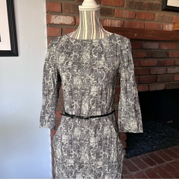 M.M. Lafleur The Etsuko Tailored Pencil Dress in Crackle Sz 4 - Picture 4 of 10